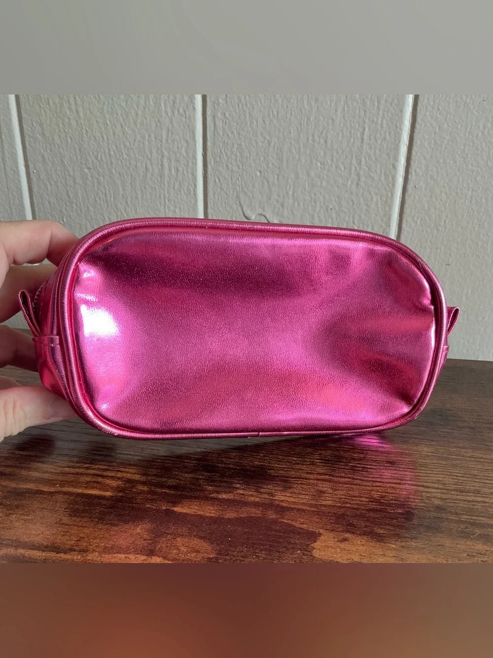 Vintage 2008 Sanrio Hello Kitty Clear Vinyl Pencil Case Cosmetic Pouch Pink Y2K